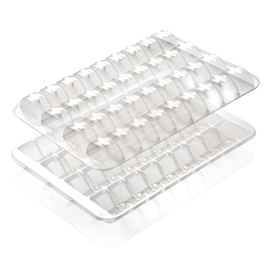 Pudełko plastikowe na 36 makaroników przeźroczyste opak. 50 szt.