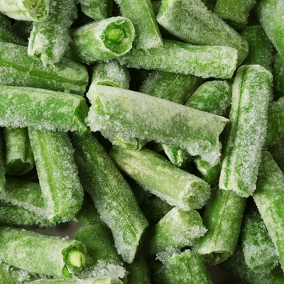 Mrożona fasolka szparagowa zielona cięta 2-4 cm karton 10 kg