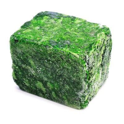 Mražený sekaný špenát, krabice s briketami 10 kg